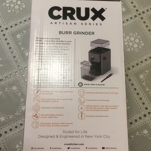 Crux Artisan Series Burr Grinder In 